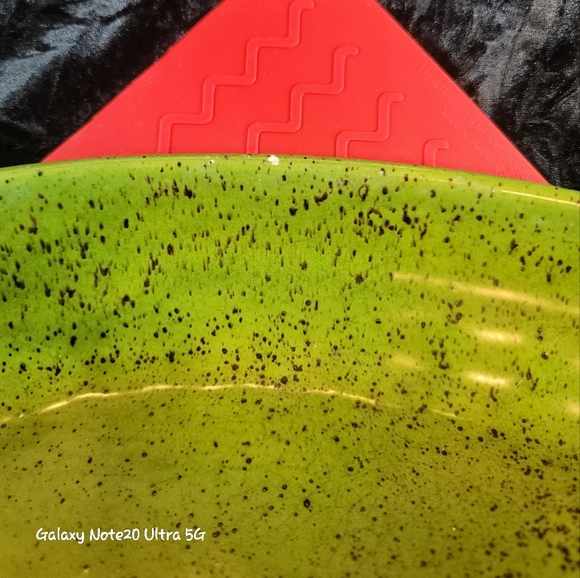 0782. 1974 ~ Vintage ~ Collectable ~ Haeger Pottery ~ Bright Green Speckled Glaz - Picture 10 of 17